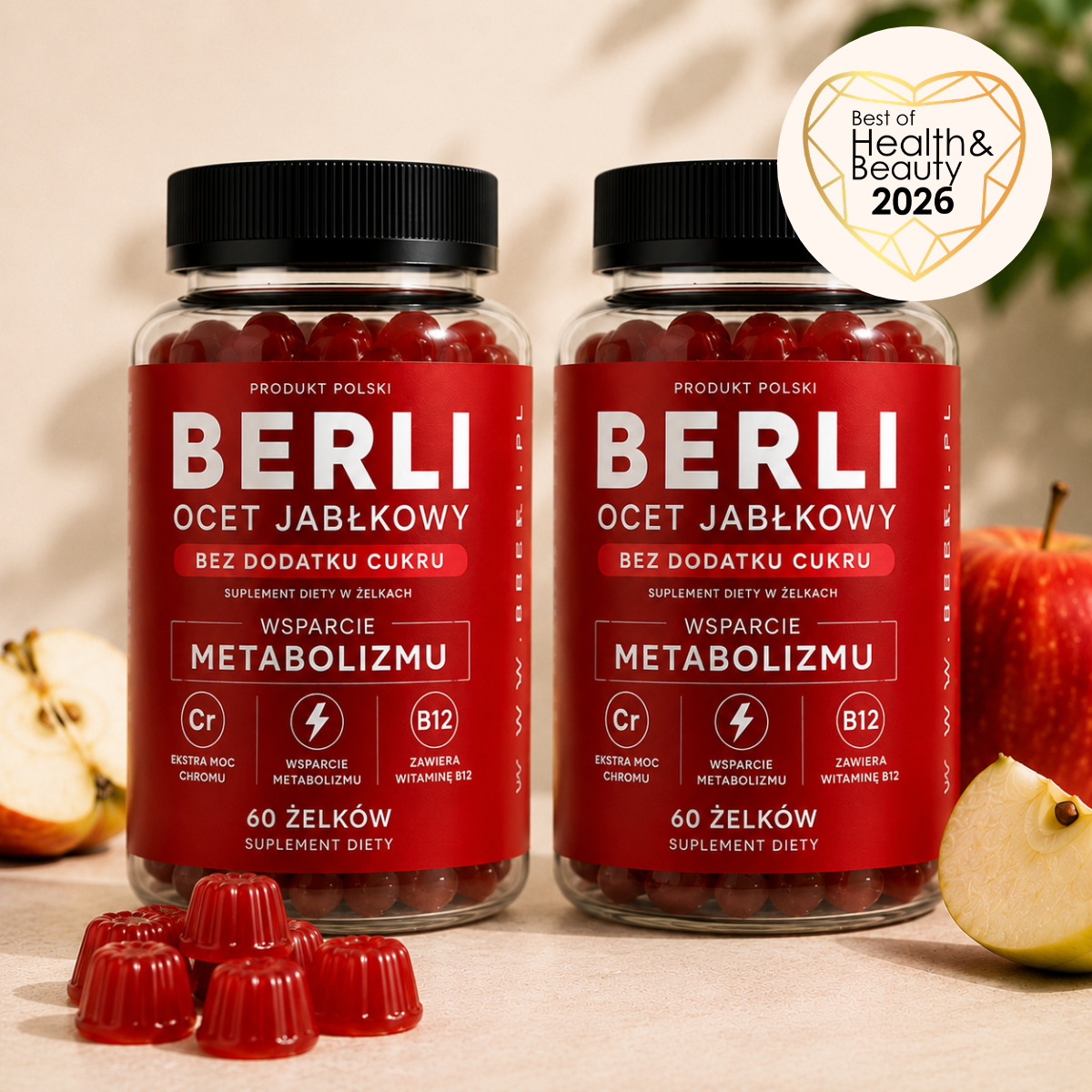 BERLi Żelki z octem jabłkowym